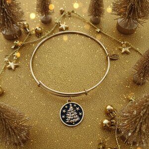 Chrysalis Christmas Tree Bracelet – Gold – Perfect for the Holiday Season